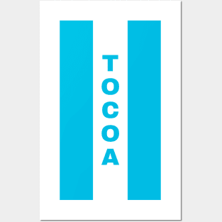 Tocoa City in Honduras Flag Colors Vertical Posters and Art